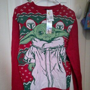 Star Wars Yoda Ugly Christmas Sweater Size Medium